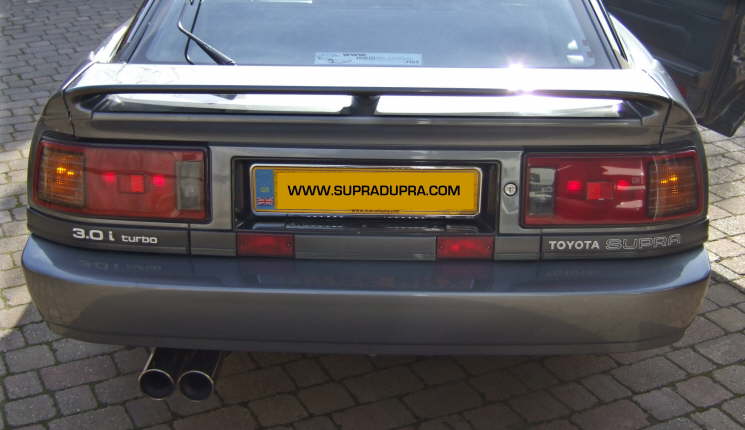 Supra rear No plate